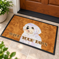 Maltese Wipe Your Paws Doormat